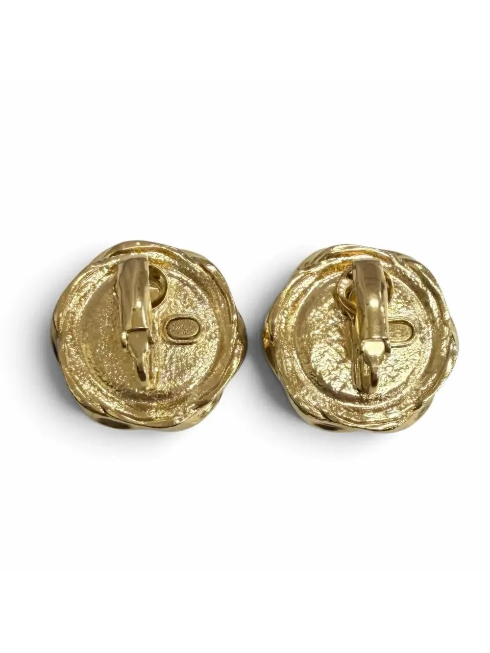 Chanel Cc Logo Clip-On Earrings Gold- #357896C72B